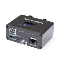 2-Port Artnet to DMX512 Controller 1024CH Artnet Dmx512 Controller (Supports RDM/Ascn) for Stages