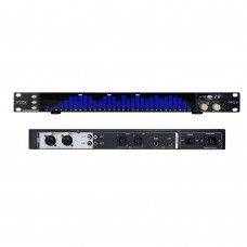 BDS GEQ-31 31-Band 1U Audio Spectrum Analyzer Equalizer Spectrum Display Designed with Blue LEDs