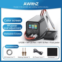 AWithZ UF20B Supercapacitor Spot Welding Machine Battery Spot Welder (EU Standard) with 99 Gears