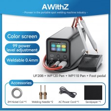 AWithZ UF20B Supercapacitor Spot Welding Machine Battery Spot Welder (EU Standard) with 99 Gears
