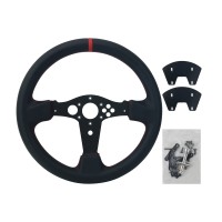 Simplayer 13" Racing Wheel Steering Wheel (Leather Surface) Replacement for Thrustmaster T300RS GT