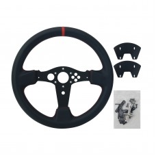 Simplayer 13" Racing Wheel Steering Wheel (Leather Surface) Replacement for Thrustmaster T300RS GT