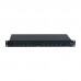 FS-206 Professional Stereo Mono 2 In 10 Out Audio Distributor Stage Performance Audio Splitter 110-220V