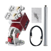 JUWEI-17 Red Harmonic Equatorial Mount with Wide Dovetail Groove for Astronomical Telescope Compatible with Theodolite Mode