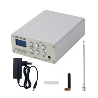 FM-TX180 75MHz-108MHz Bluetooth Stereo FM Radio Transmitter with 0.96-inch OLED Screen AM Shortwave Signal Transmitter