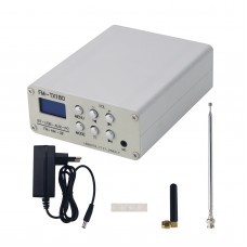 FM-TX180 75MHz-108MHz Bluetooth Stereo FM Radio Transmitter with 0.96-inch OLED Screen AM Shortwave Signal Transmitter