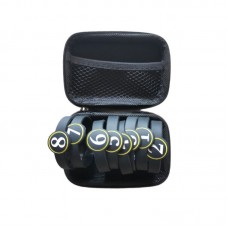 8PCS Number Sign No.1 to No.8 Wireless Walkie Talkie Silicone Rubber Number Belt with Storage Bag