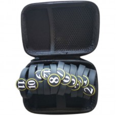 12PCS Number Sign No.1 to No.12 Wireless Walkie Talkie Silicone Rubber Number Belt with Storage Bag