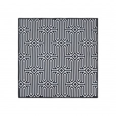 CHI 50cmx50cm/19.7"x19.7" Hook and Loop Fabric Magic Cloth Wrap (Black and White Geometric Pattern)