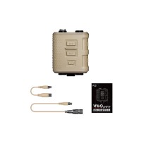 FCS V60 PTT Adapter (Tan & Standard Configuration) for 2 Radios & Tactical Headset U174/u Connector