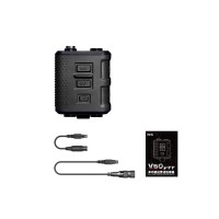 FCS V60 PTT Adapter (Black & Standard Configuration) for 2 Radios Tactical Headset U174/u Connector