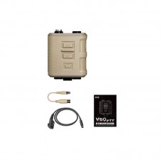 FCS V60 PTT Adapter (Tan with Cable for Hytera PD780 PD980) for 2 Walkie Talkies & Tactical Headset