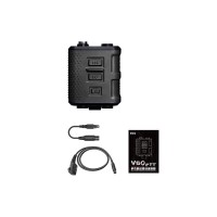 FCS V60 PTT Adapter (Black with Cable for Hytera PD780 PD980) for 2 Walkie Talkies Tactical Headset