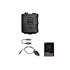 FCS V60 PTT Adapter (Black with Cable for Motorola XTS Series) for Tactical Headset 2 Walkie Talkies