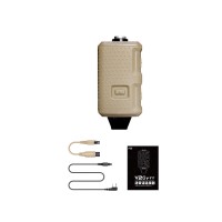 FCS V20 PTT Single-Channel PTT Adapter (Tan & Standard Configuration) for Tactical Headset PRC 148