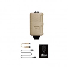 FCS V20 PTT Single-Channel PTT Adapter (Tan & Standard Configuration) for Tactical Headset PRC 148