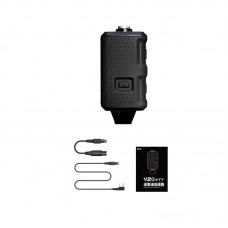 FCS V20 PTT Single-Channel PTT Adapter (Black & Standard Configuration) for Tactical Headset PRC 148