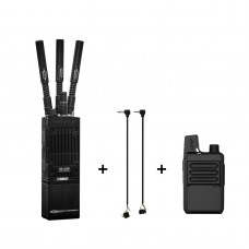 FCS MPU5 Dummy Radio Tactical Walkie Talkie (MPU5 Model + Two Retrofit Cables + UHF Walkie Talkie)