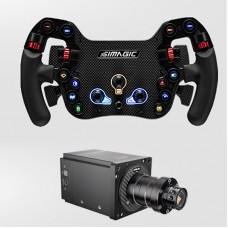 Simagic AlphaM-FX-C 290mm FX-C FX Formula Wheel Steering Wheel Dual Clutches + Alpha Mini Wheel Base
