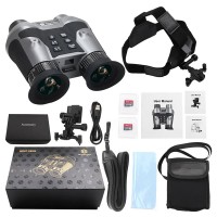 VRNV303 Naked Eye 3D VR Head-mounted Binocular Night Vision Device F1.3 6X Digital Zoom Binocular Support Manual Focusing