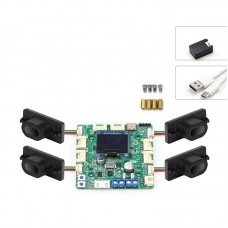 S21C Acquisition Board + Serial Adapter Module + 4PCS STP-23L 7.5m Single Point Lidar Sensor Modules