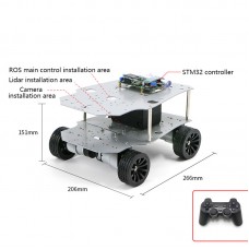 R550 Robot Chassis Robot Car Chassis (4WD Version with Electronic Control and Swing Suspension)
