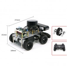 R550 ROS2 Robot (Ackerman/Differential Version) + Raspberry Pi 5 4GB + 25m N10P Lidar + RGB Camera
