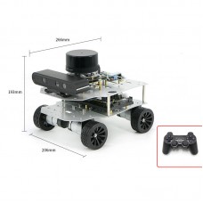 R550 ROS2 Robot Educational Robot (4WD Version) + Raspberry Pi 5 4GB + 25m N10P Lidar + RGB Camera