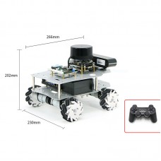 R550 ROS2 Robot (Mecanum Wheel Version) + Raspberry Pi 5 4GB + 25m N10P Lidar + RGB Camera
