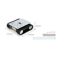 R3 Series Tracked Robot Chassis Kit Robot Car Chassis (Standard Version w/ MG513 Motor Hall Encoder)