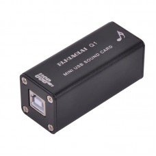Q1 HiFi PC USB External Sound Card PCM2704 USB Lossless Decoding Portable Sound Card Compatible with USB1.0