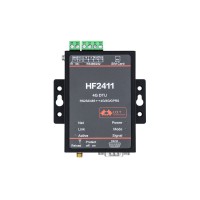 HF2411 IoT Communication DTU Module RS232/485 to 4G Data Transmission Unit with Sucker Antenna and 12V Power Adapter
