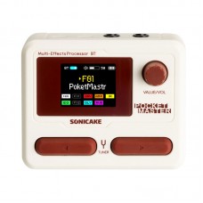 Sonicake Pocket Master (Red&White) Electric Guitar Comprehensive Multi-Effects Processor Bluetooth with Over 100 Effects