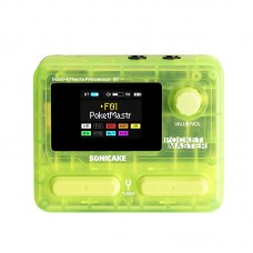 Sonicake Pocket Master (Fluorescent Green) Electric Guitar Comprehensive Multi-Effects Processor Bluetooth with Over 100 Effects