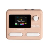 Sonicake Pocket Master (Coral Pink) Electric Guitar Comprehensive Multi-Effects Processor Bluetooth with Over 100 Effects