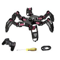 18DOF Spider Hexapod Robot Spider Robot Unassembled Frame w/ Servos Controller Joystick Bluetooth