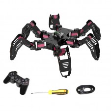 18DOF Spider Hexapod Robot Spider Robot Unassembled Frame w/ Servos Controller Joystick Bluetooth