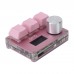 SayoDevice Pink 3-Key O3C OSU Rapid Trigger Custom Keyboard Hall Magnetic Axis Gaming Keyboard with 0.96-inch IPS Screen