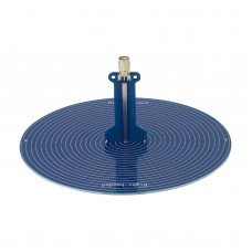 Left-handed Circular Polarization 15CM 120MHz-6GHz UWB Antenna Archimedes Spiral Antenna with SMA Male Connector