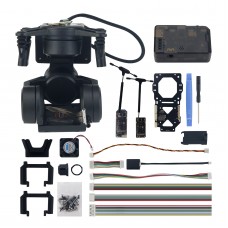 C-20T 3-Axis FPV Gimbal PTZ + USB Debugging Module Kit for DJI O3 + Headtraker Wireless Module Kit for DJI O3