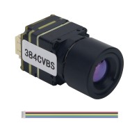 JS 384X288 4MM Lens Thermal Imager for FPV Drones with CVBS Interface Longwave IR 12um Micro Camera Module