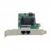I350-T2V2 Dual Electrical Ports Gigabit Ethernet Controller for Intel PCIE X1 Compatible with PCIE X4/X8/X16 Bus Slots