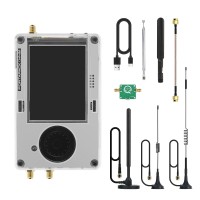 HAMGEEK R10C + H4M HackRF One R10C V2.0.x SDR Radio MAX2837 and H4M Portapack (w/ 5 Antennas + LNA)