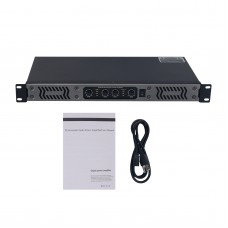 Portable 700Wx4 4-Channel Digital Power Amplifier 1U Professional High Power Pure Rear-stage for Stage Performance/KTV