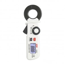 White DT-9810 Leakage Current Tester 30mm Mini Clamp AC Automatic Current Meter HD LCD Digital Display Multimeter
