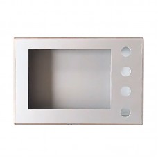 10-Inch 261x180 Touch Screen Control Box 4-Hole Aluminum Alloy Installation Box with All Aluminum Side Cover for PLC