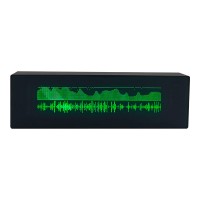 EV256 Sound/Wired-Control VFD Music Spectrum Display Clock Black Aluminum Alloy Shell (without GPS)