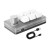 6-Key Keyboard Small Custom Keyboard (White with 1 Knob & Red Switches) for Bluetooth + Wired Modes