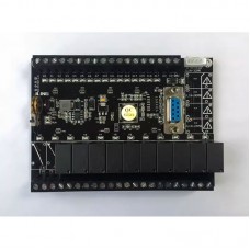 24MRT Programmable Logic Controller Board 0-3.3V Y2-Y13 10 Relay Outputs Compatible with FX1N Series PLC
