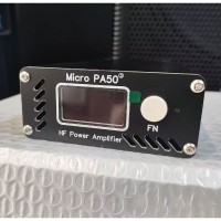Micro PA50-3 Third Generation Portable 50W 3.5MHz-30MHz RF Shortwave Power Amplifier LPF Filter OLED Display